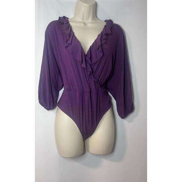 Rachel Zoe Tops - NWT Rachel Zoe Bodysuit. Size Medium in Faded Plum.